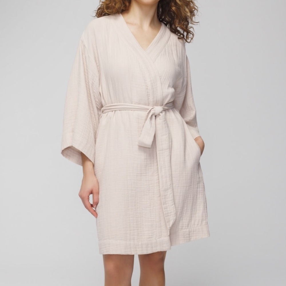 Cotton gauze robe